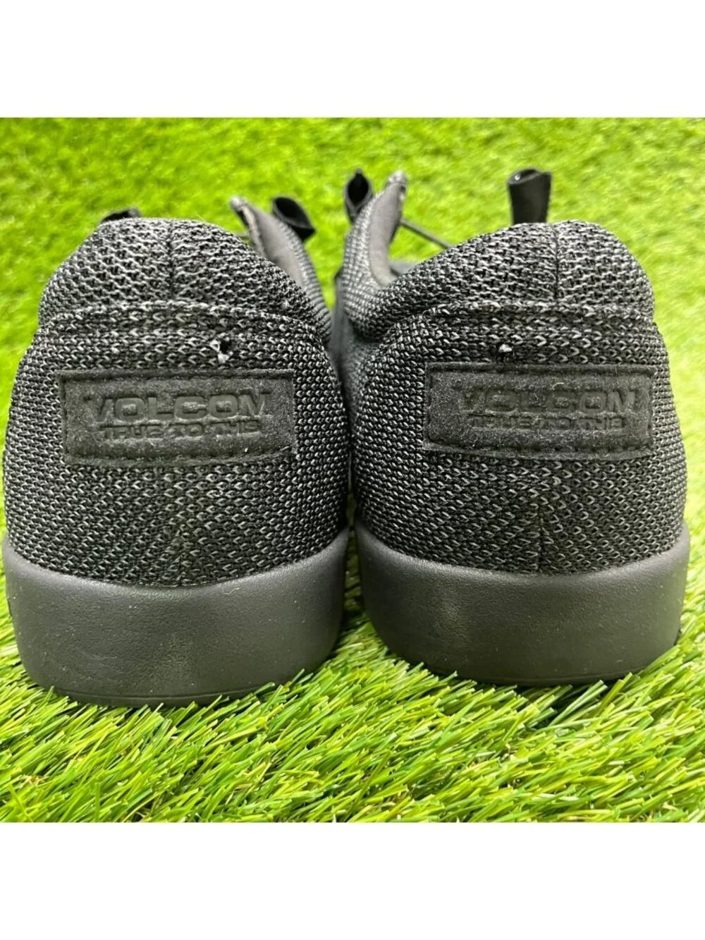 Volcom Chill Mens Size 12E Black Composite Toe Safety Working Slip-On Shoes